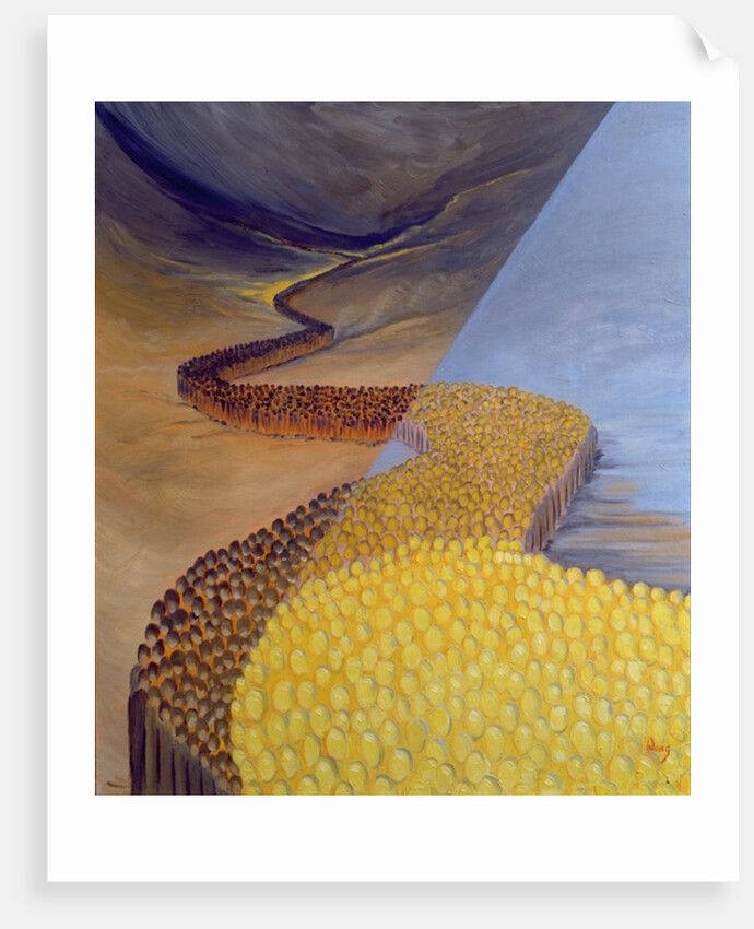 God's Holy People stretch like a river from ancient times to our own day, 2001 by Elizabeth Wang