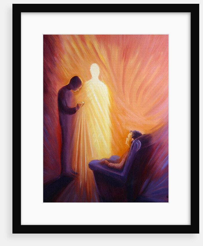 Jesus Christ comes to us in Holy Communion when we are sick or housebound, 2001 by Elizabeth Wang