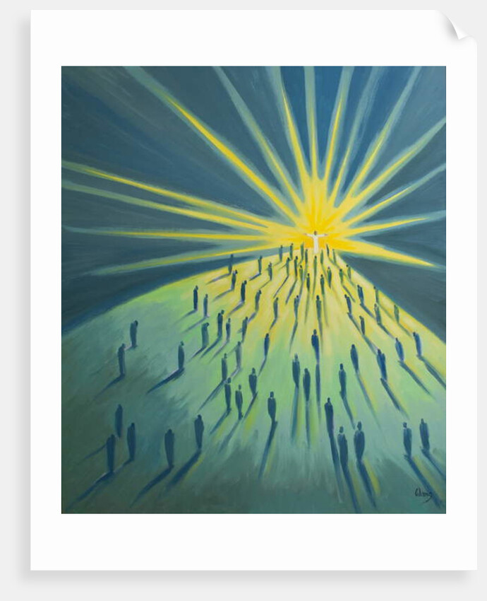 Uniting ourselves with Christ's prayer to the Father at Mass, we are sheltered by His glory, 2001 by Elizabeth Wang