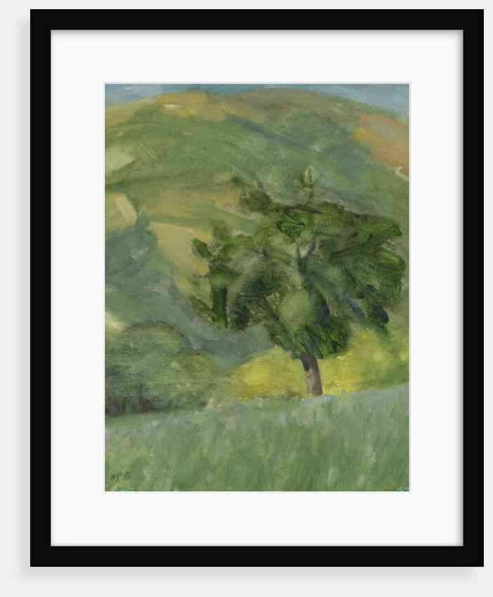 Tree on Hill, 2013 by William Packer