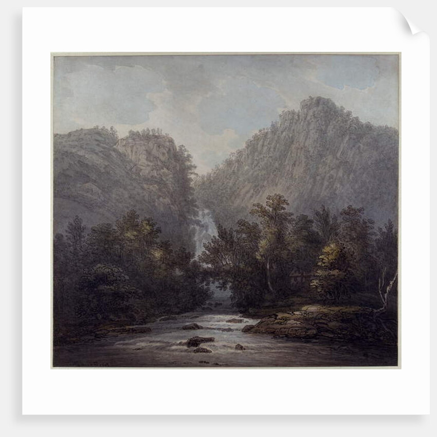 Lodore Waterfall, Westmoreland, 1785 by Joseph Farington