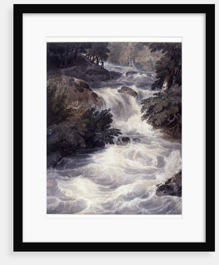 Waterfall at Ambleside, seen through a window, 1807 by William Havell