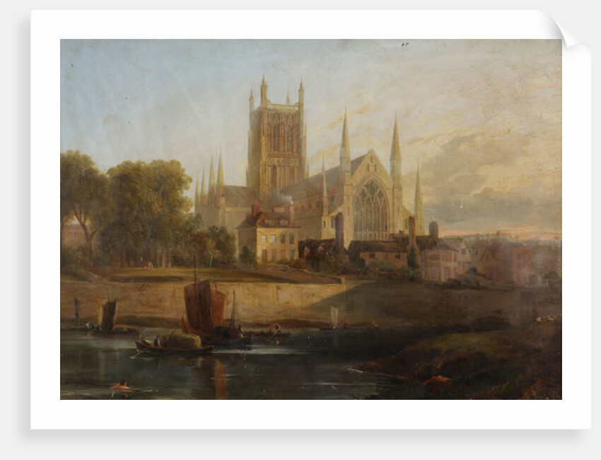 Worcester Cathedral, River Severn by David Cox