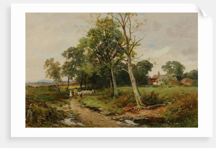 A Worcestershire Lane Scene, c.1904 by David Bates