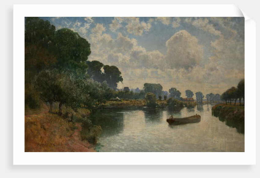 Kepax Ferry, Worcester, c.1900 by Walter Alfred Firkins