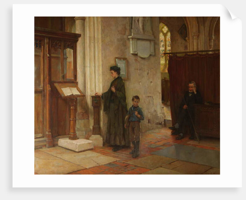 The Widow's Mite, 1890 by William Teulon Blandford Fletcher