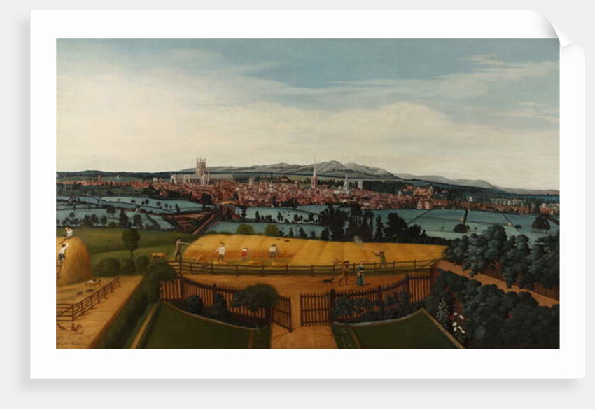 A Prospect of Worcester from the East, c.1750 by John I Harris