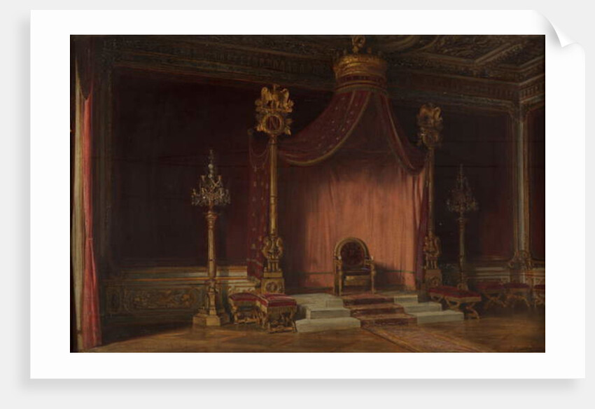 The Throne of Napolean, Palace of Fontainebleau, 1888 by John Haynes-Williams