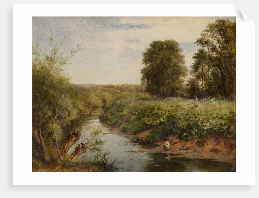 On the Teme at Worcester, 1855 by Benjamin Williams Leader