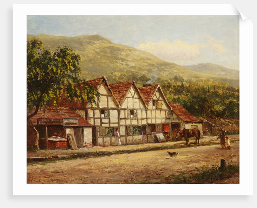 The Old Blacksmith's Shop, Great Malvern, 1871 by Benjamin Williams Leader