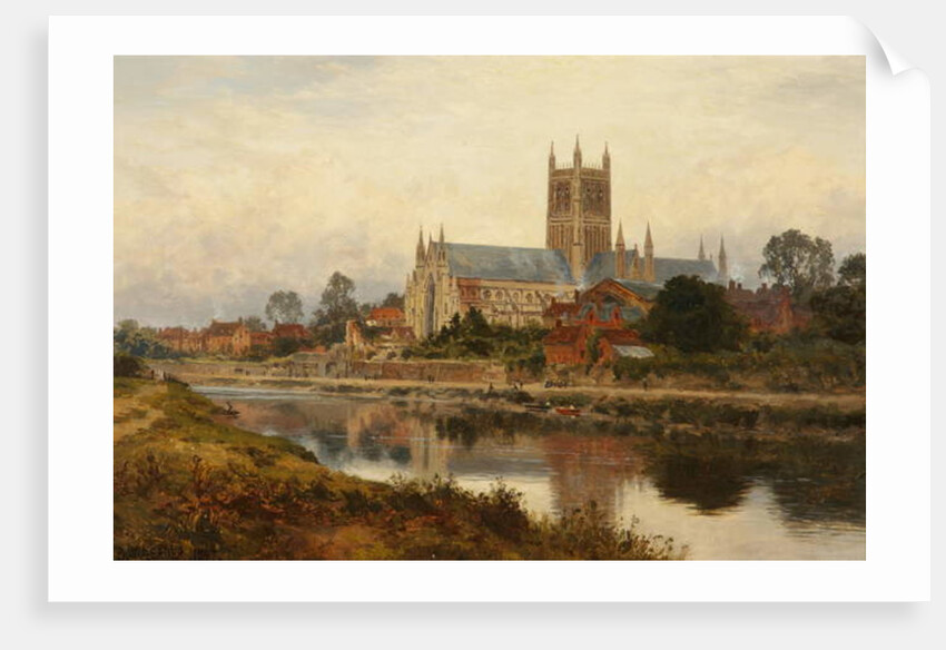 Worcester Cathedral, 1897 by Benjamin Williams Leader