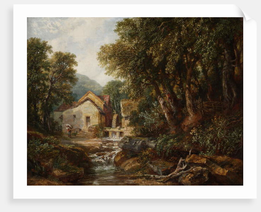 A Mill at Rowsley, Derbyshire, 1867 by Henry Harris Lines