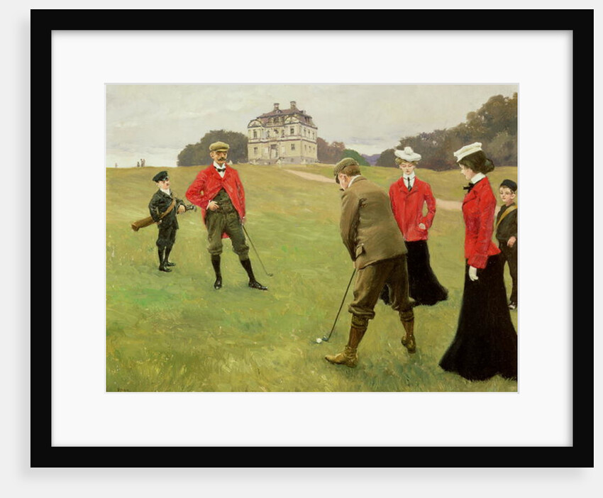 Golf Players at Copenhagen Golf Club by Paul Fischer