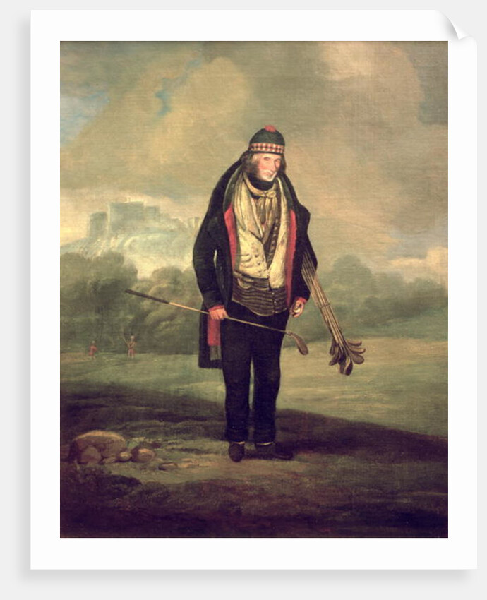 Caddie Willie at Bruntsfield, Edinburgh, 1824 by C.H Robertson