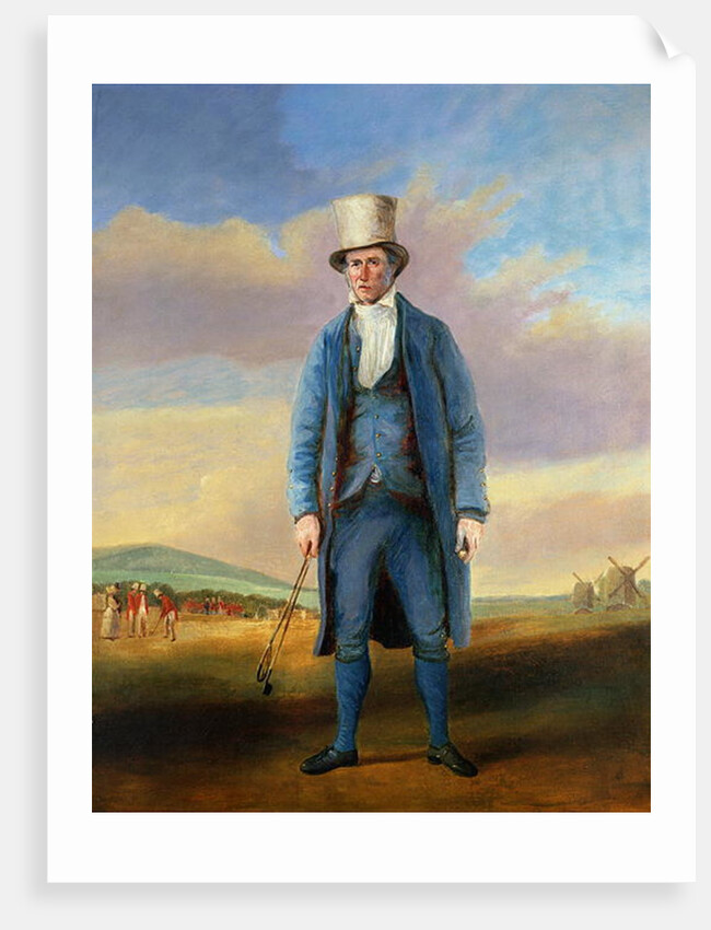 `Old Alick`, Alick Brotherton the Holemaker of Royal Blackheath Golf Club, c.1835 by R.S.E Gallen