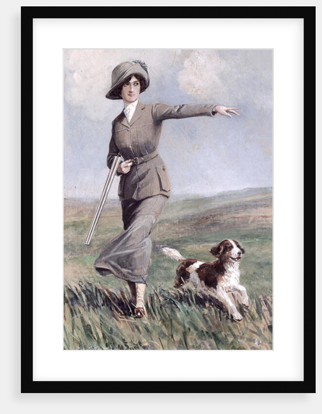 A Lady out Shooting by S.A May