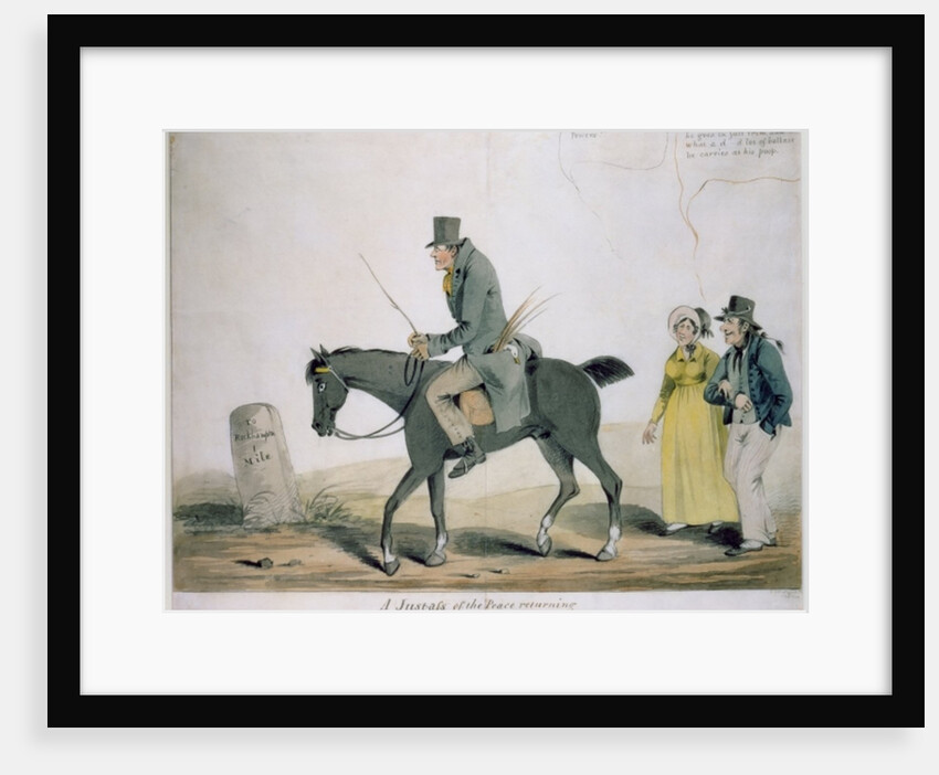 A Justass of the Peace Returning from Sessions by Henry William Bunbury