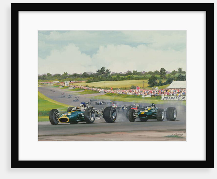 The First Lap - 1967, British Grand Prix at Silverstone, 1986 by Richard Wheatland