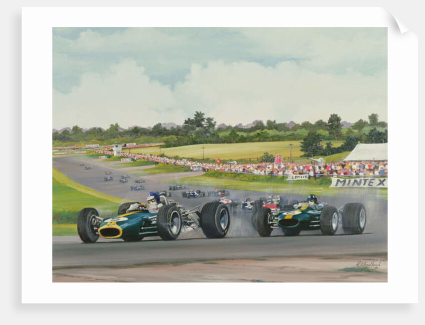 The First Lap - 1967, British Grand Prix at Silverstone, 1986 by Richard Wheatland