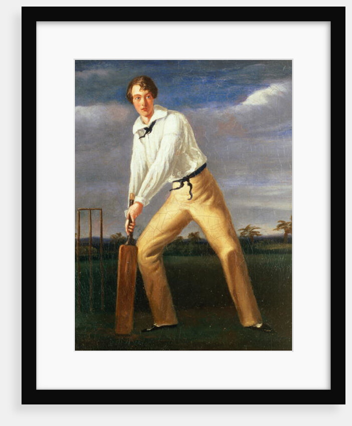 Portrait of a Young Cricketer, c.1816 by English School