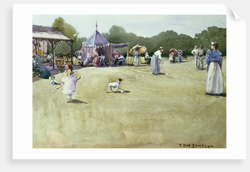 The Tennis Party by Tom Simpson