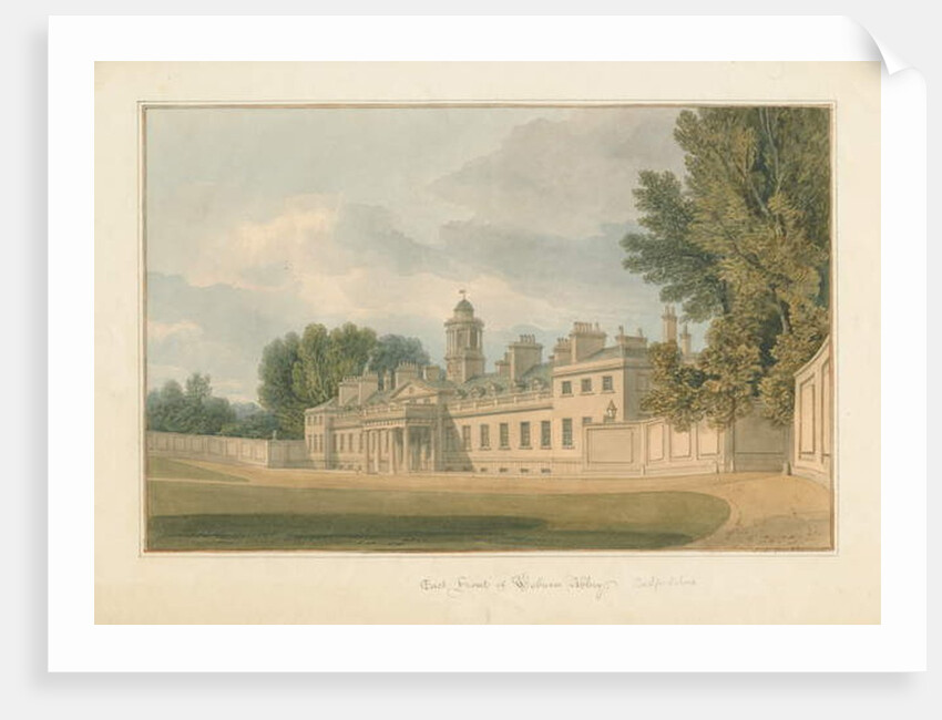 Bedfordshire - Woburn Abbey, 1824 by John Chessell Buckler