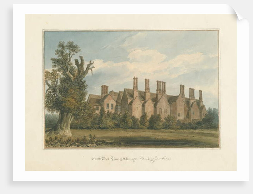 Buckinghamshire - Chenies Hall, 1815 by John Buckler