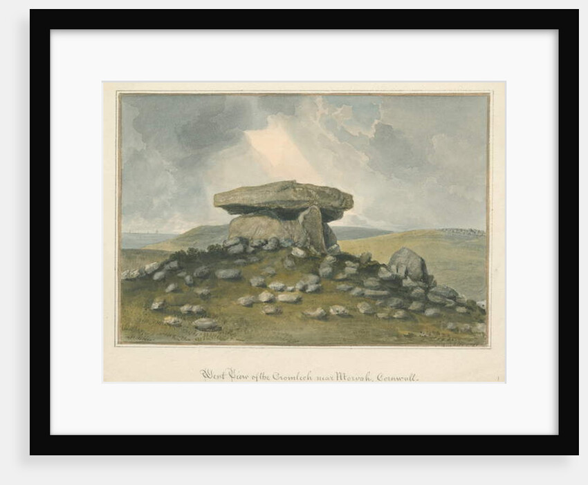 Cornwall - Morvah - 'The Cromlech', 1821 by John Buckler