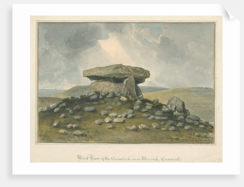 Cornwall - Morvah - 'The Cromlech', 1821 by John Buckler