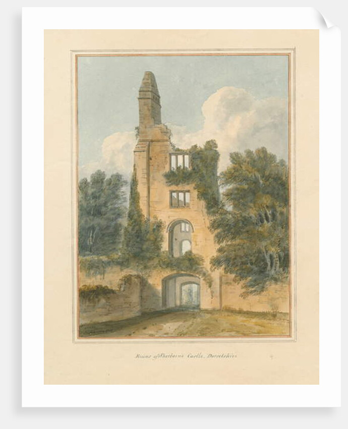 Dorset - Sherborne - Ruins of Castle, 1802 by John Buckler