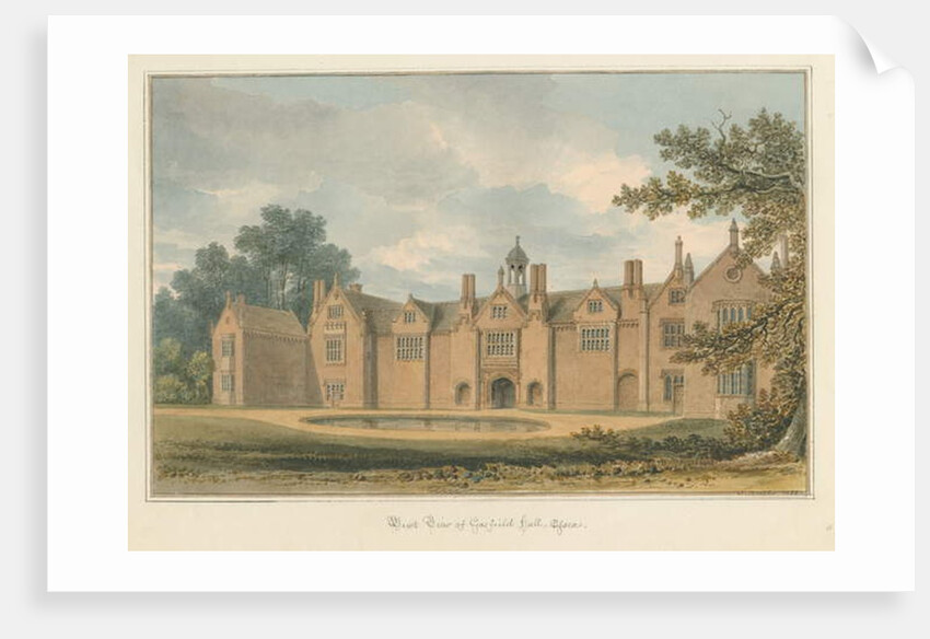 Essex - Gosfield Hall, 1824 by John Buckler