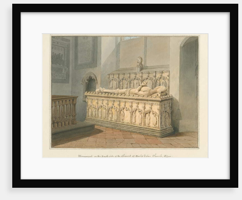 Essex - Earls Colne Church - Monument, 1824 by John Chessell Buckler
