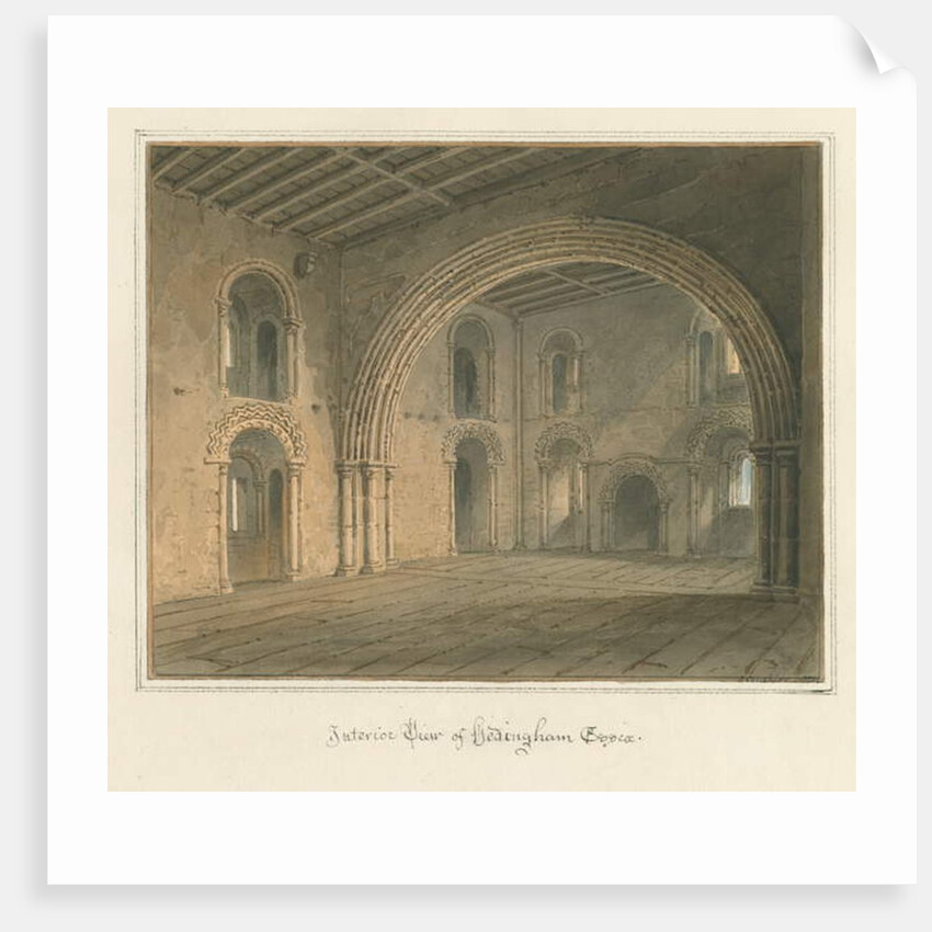 Essex - Hedingham [Castle] - Interior, 1827 by John Buckler