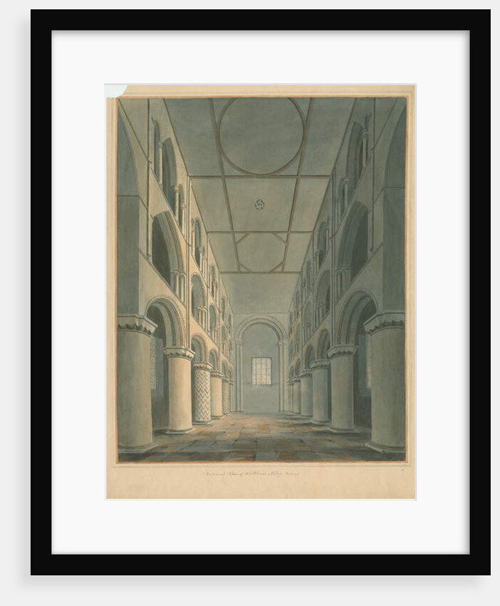 Essex - Waltham Abbey - Interior, 1802 by John Buckler