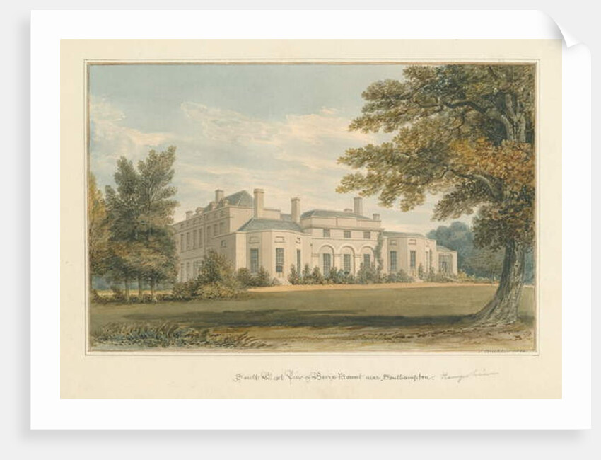 Hampshire - Southampton - Bevis Mount, 1824 by John Buckler