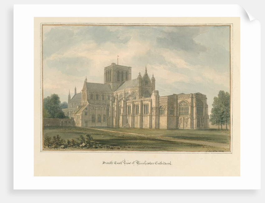 Hampshire - Winchester Cathedral, 1824 by John Buckler