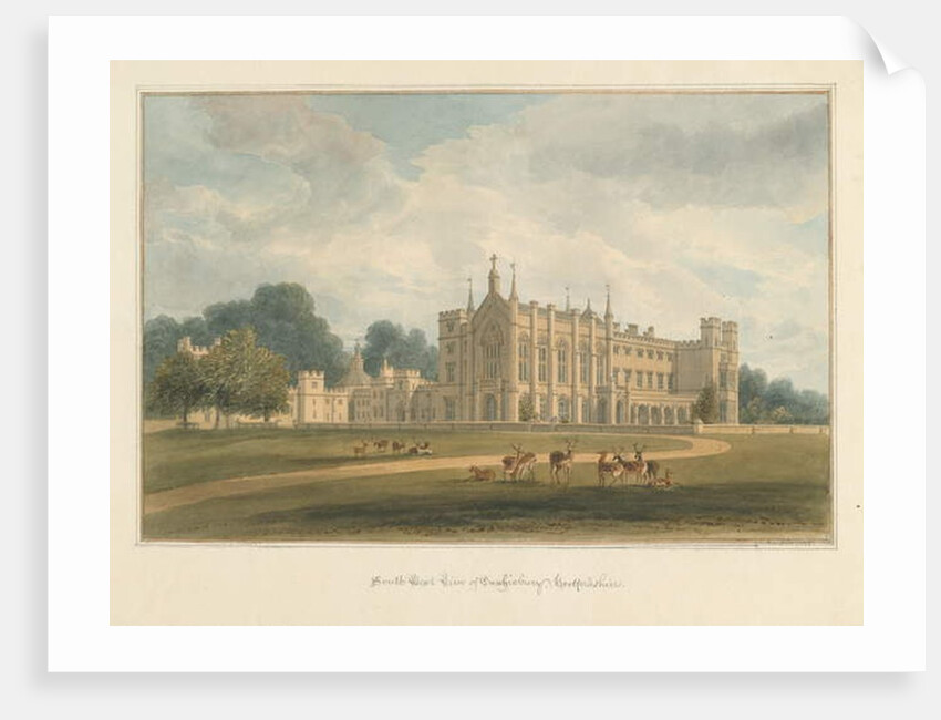 Hertfordshire - Cashiobury, 1815 by John Buckler