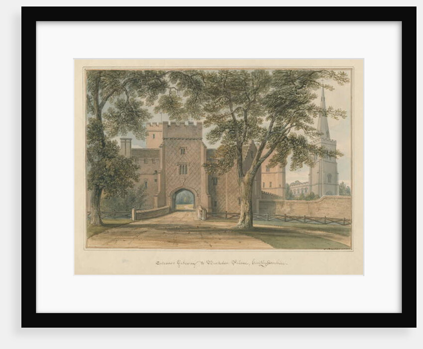 Huntingdonshire - Buckden Palace, 1800 by John Buckler