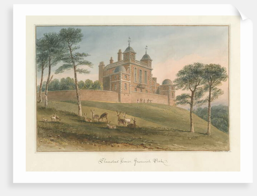 Kent - Greenwich Park - Hamstead House, 1831 by John Buckler