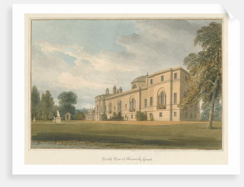 Middlesex - Chiswick House, 1822 by John Chessell Buckler