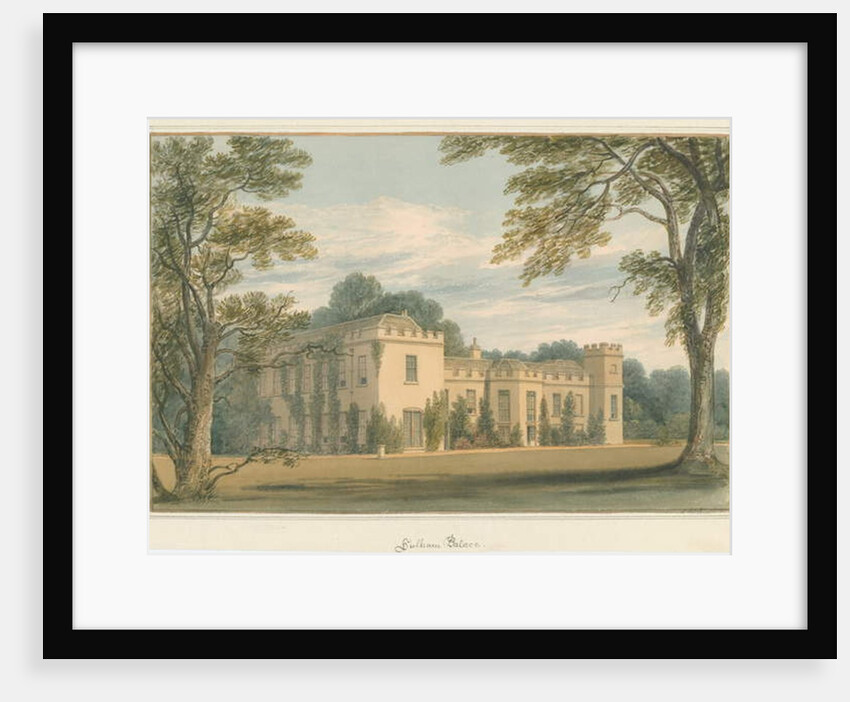 Middlesex - Fulham Palace, 1824 by John Buckler