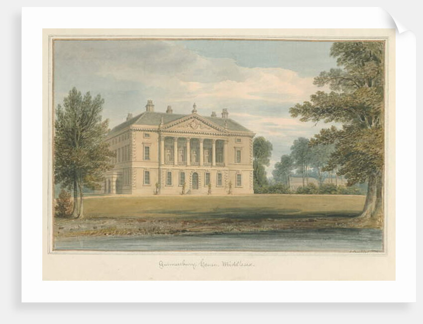 Middlesex - Gunnersbury House, 1824 by John Buckler