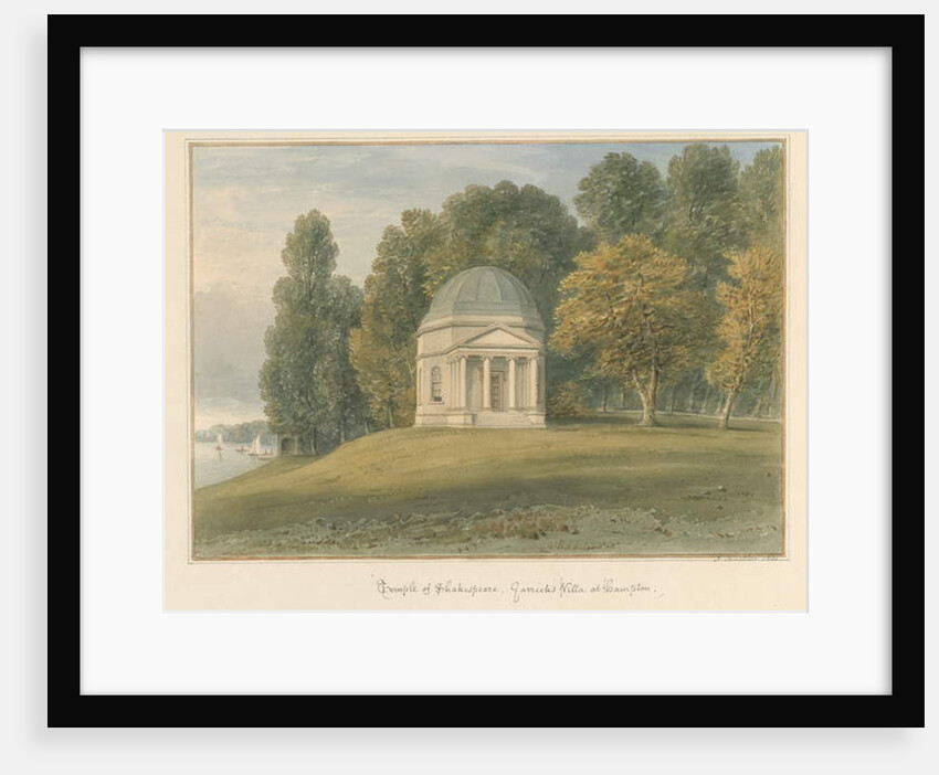 Middlesex - Hampton - Temple of Shakespeare at Garrick's Villa, 1831 by John Buckler