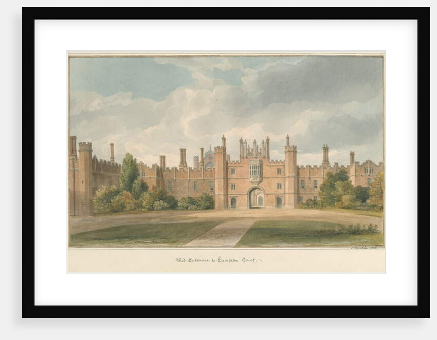 Middlesex - Hampton Court, 1826 by John Buckler