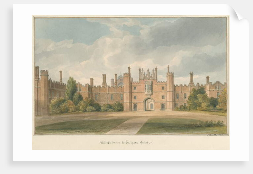 Middlesex - Hampton Court, 1826 by John Buckler