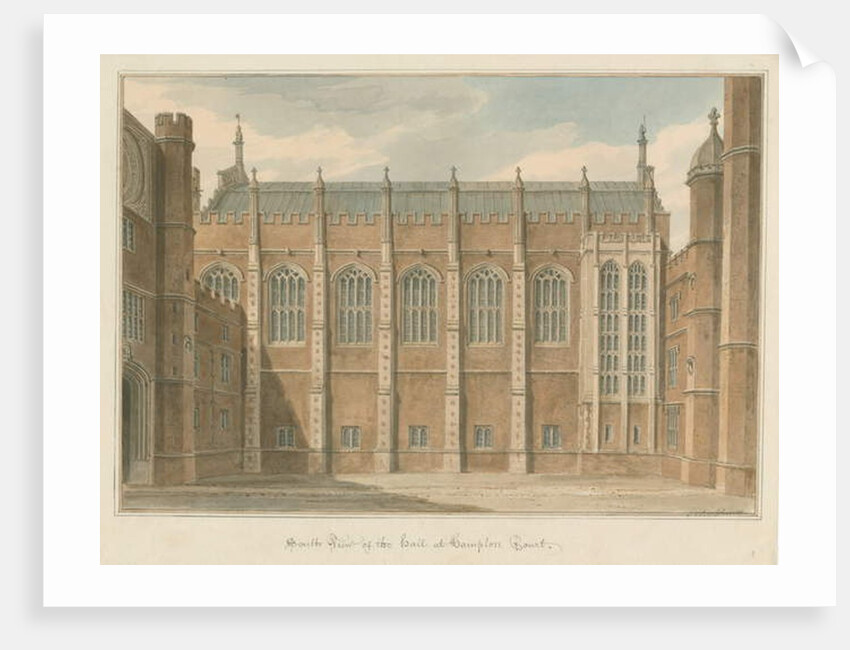 Middlesex - Hampton Court, 1811 by John Chessell Buckler