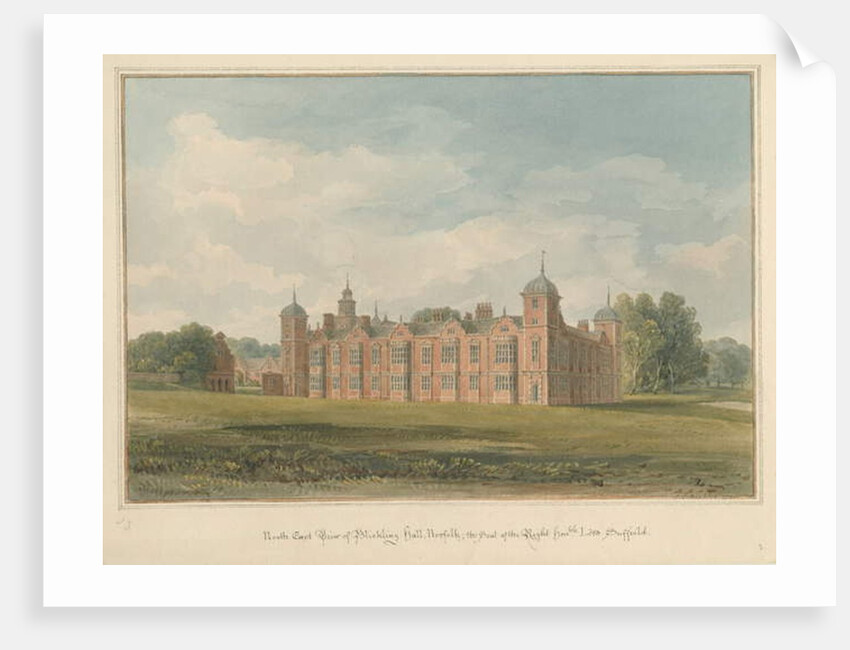 Norfolk - Blickling Hall, 1820 by John Chessell Buckler