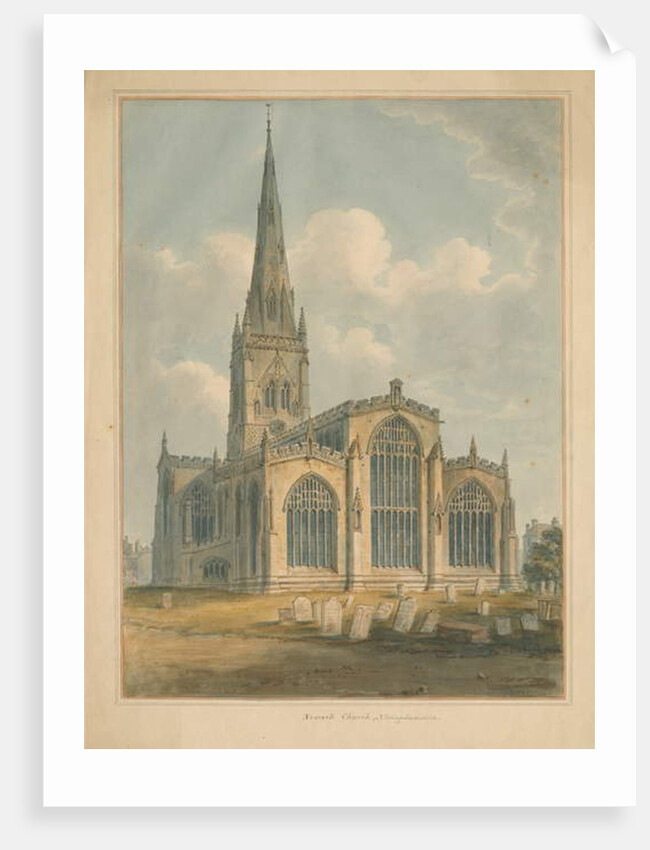 Nottinghamshire - Newark Church, 1802 by John Buckler