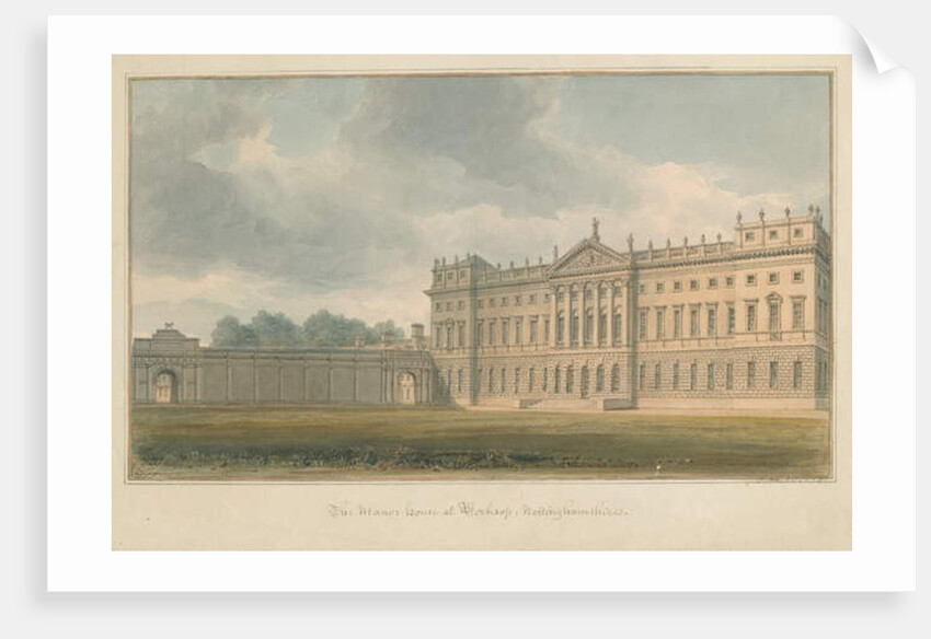 Nottinghamshire - Worksop - Manor House, 1813 by John Buckler