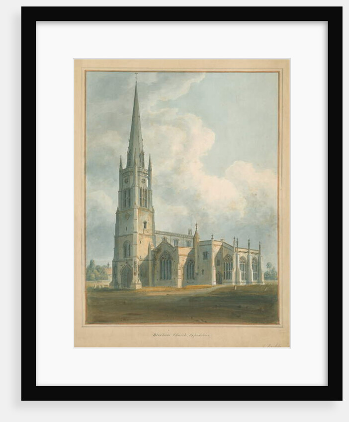 Oxfordshire - Bloxham Church, 1802 by John Buckler